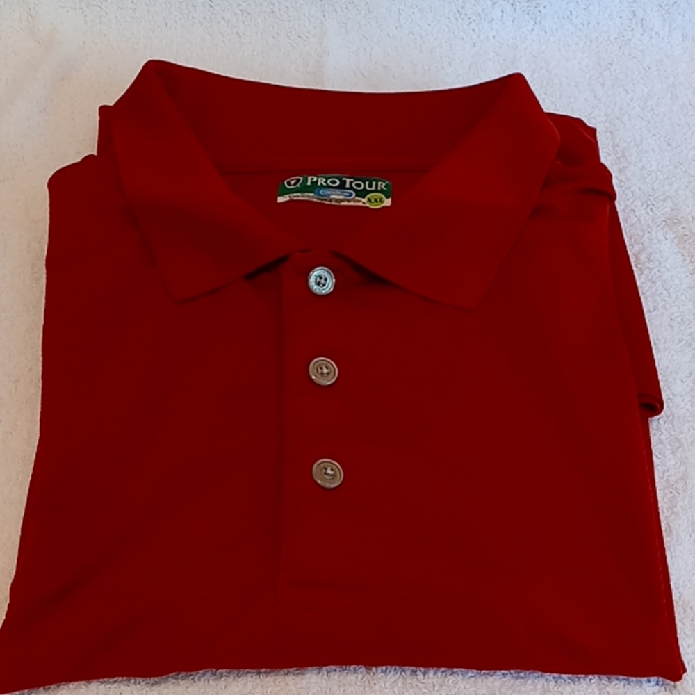 Red Pro Tour polo XXL